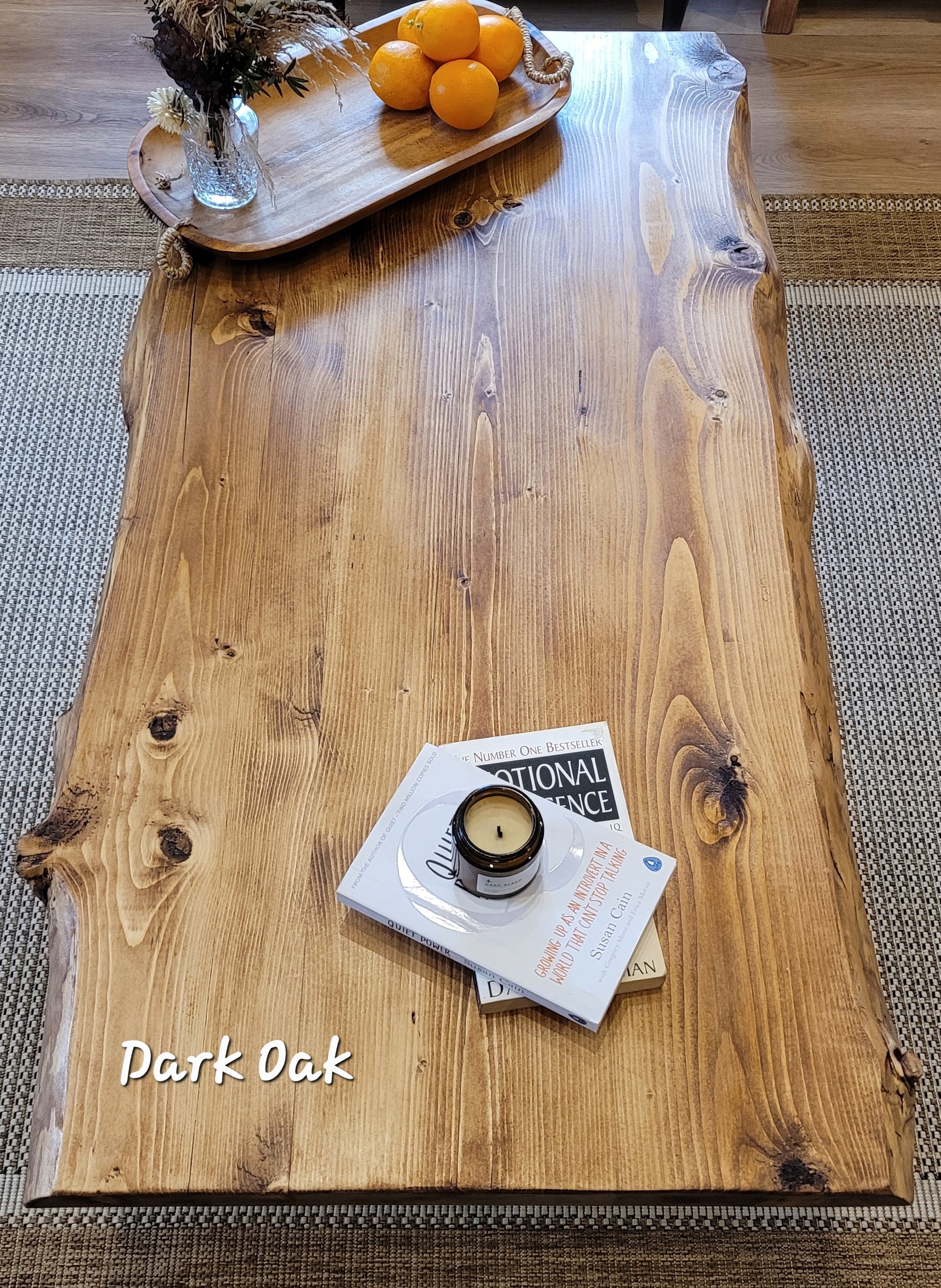 VELA Live / Waney Edge Coffee Table With Metal A Frame Legs - My Store