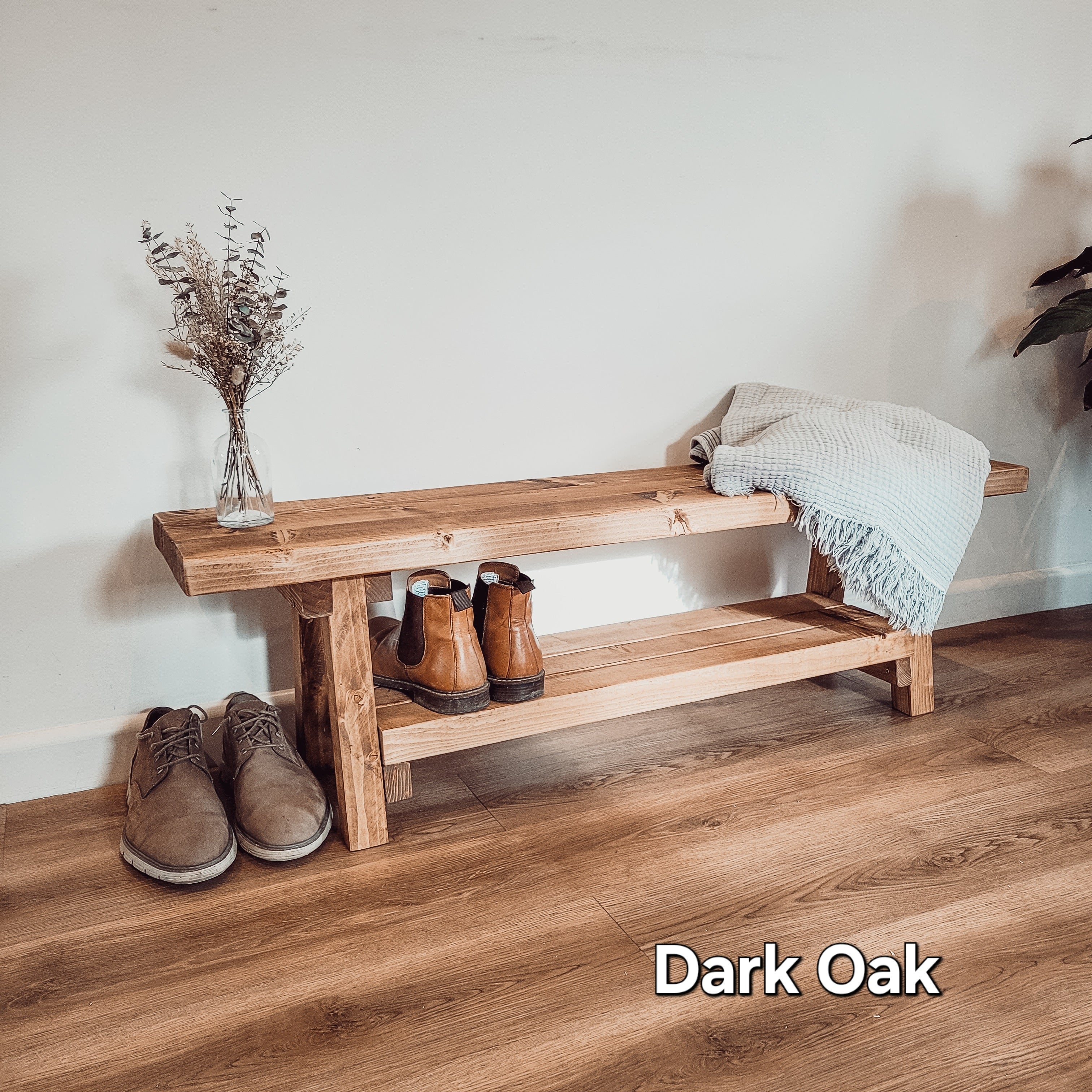 VORA Rustic Bench For Entryway - My Store