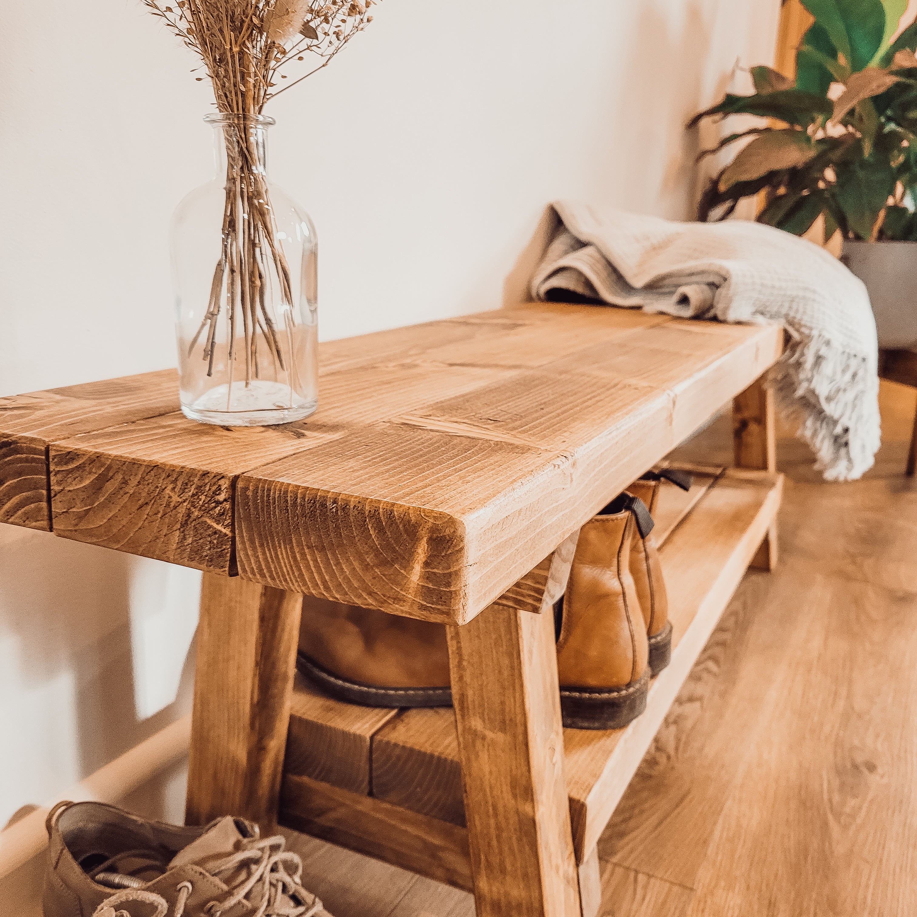 VORA Rustic Bench For Entryway - My Store