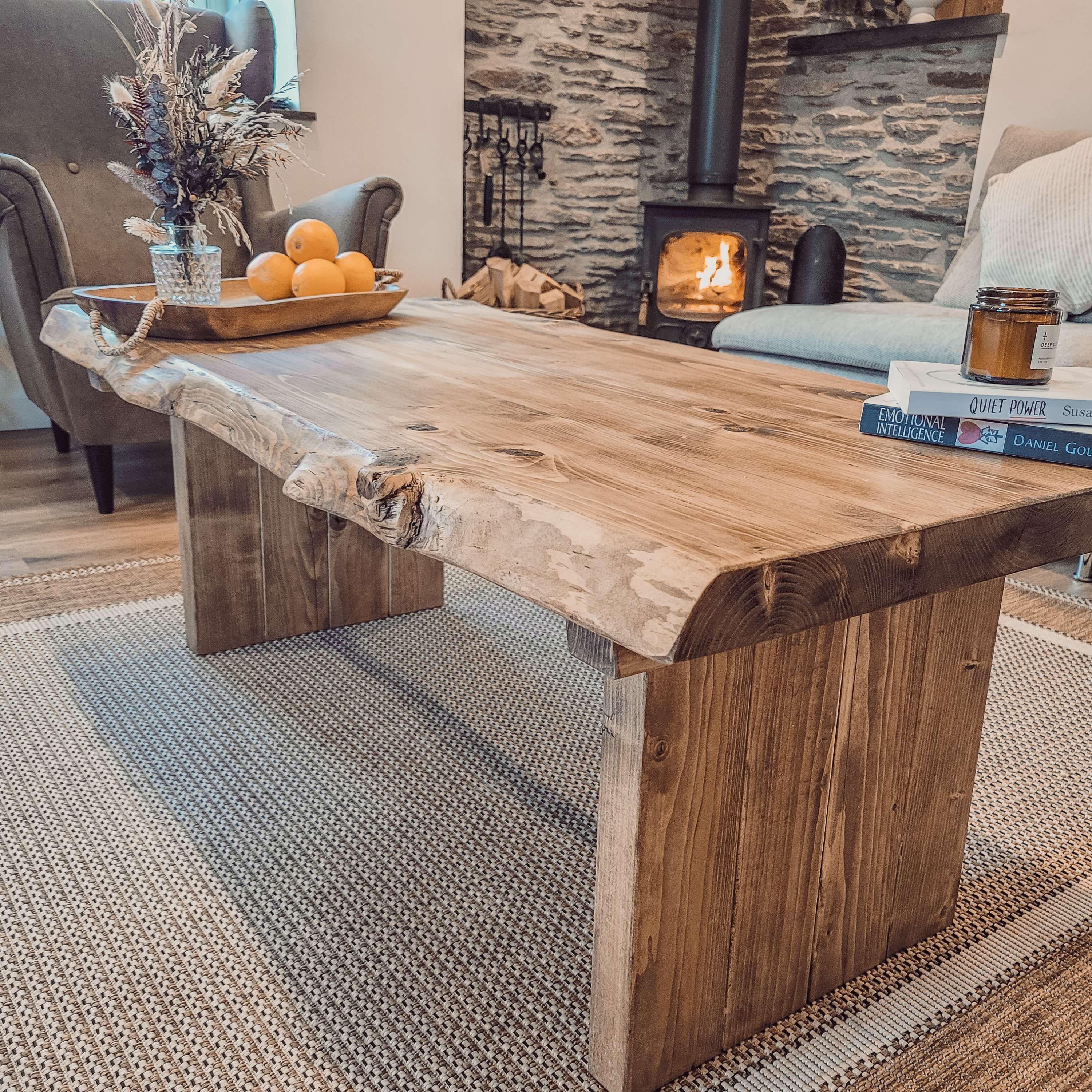 LINA Chunky Live / Waney Edge Coffee Table - My Store