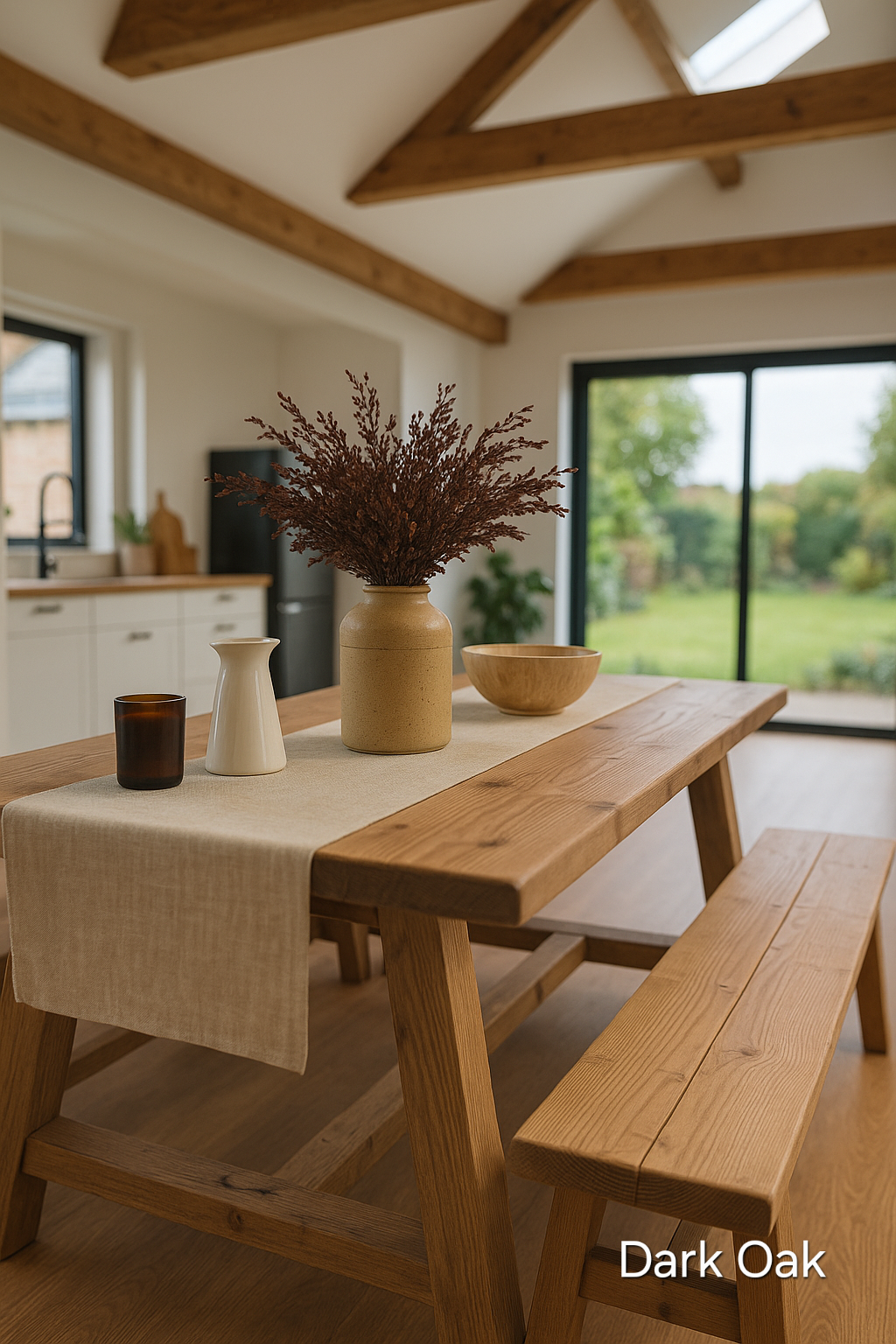 Farmhouse Dining Table With Bench - My Store