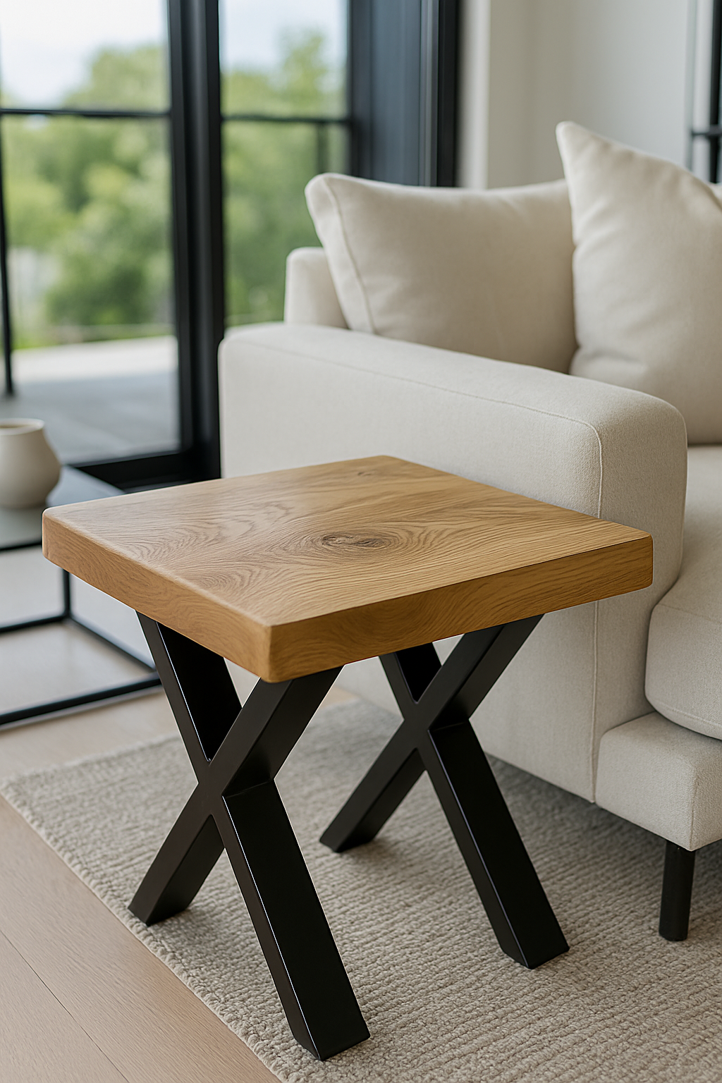 Solid Oak Chunky Coffee Table / Side Table - My Store