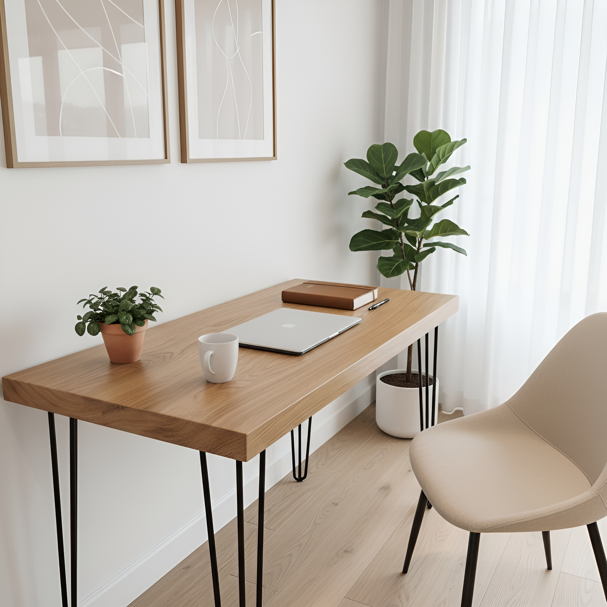 LARIA Oak Study Table / Desk - My Store