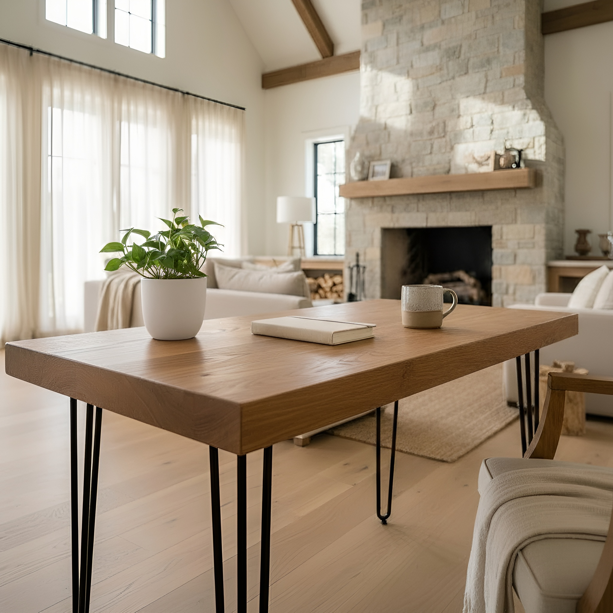 LARIA Oak Study Table / Desk - My Store