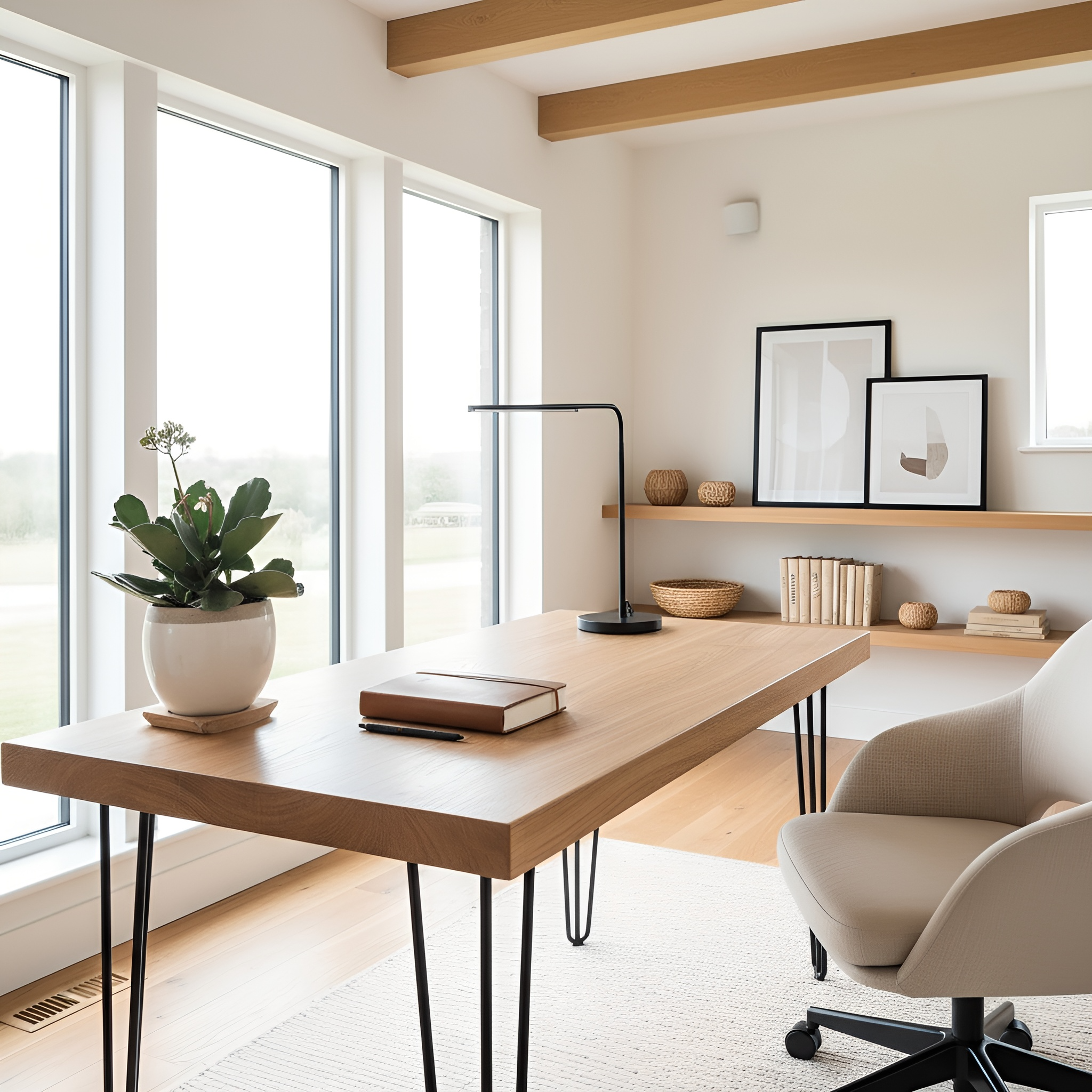 LARIA Oak Study Table / Desk - My Store