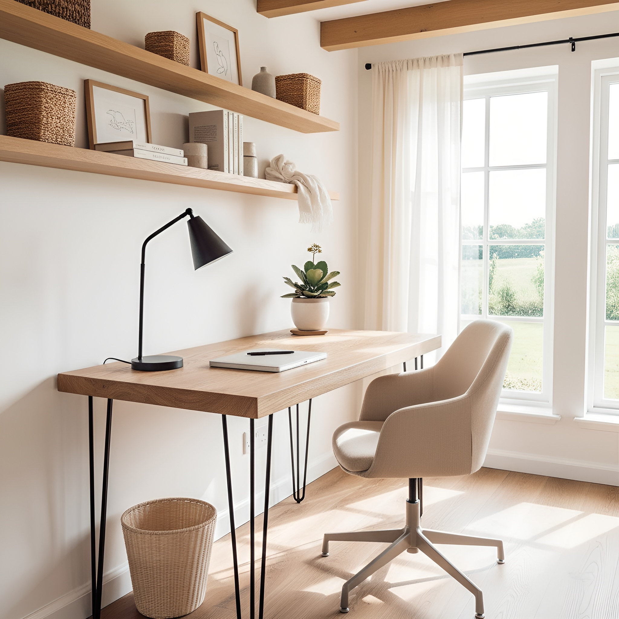 LARIA Oak Study Table / Desk - My Store