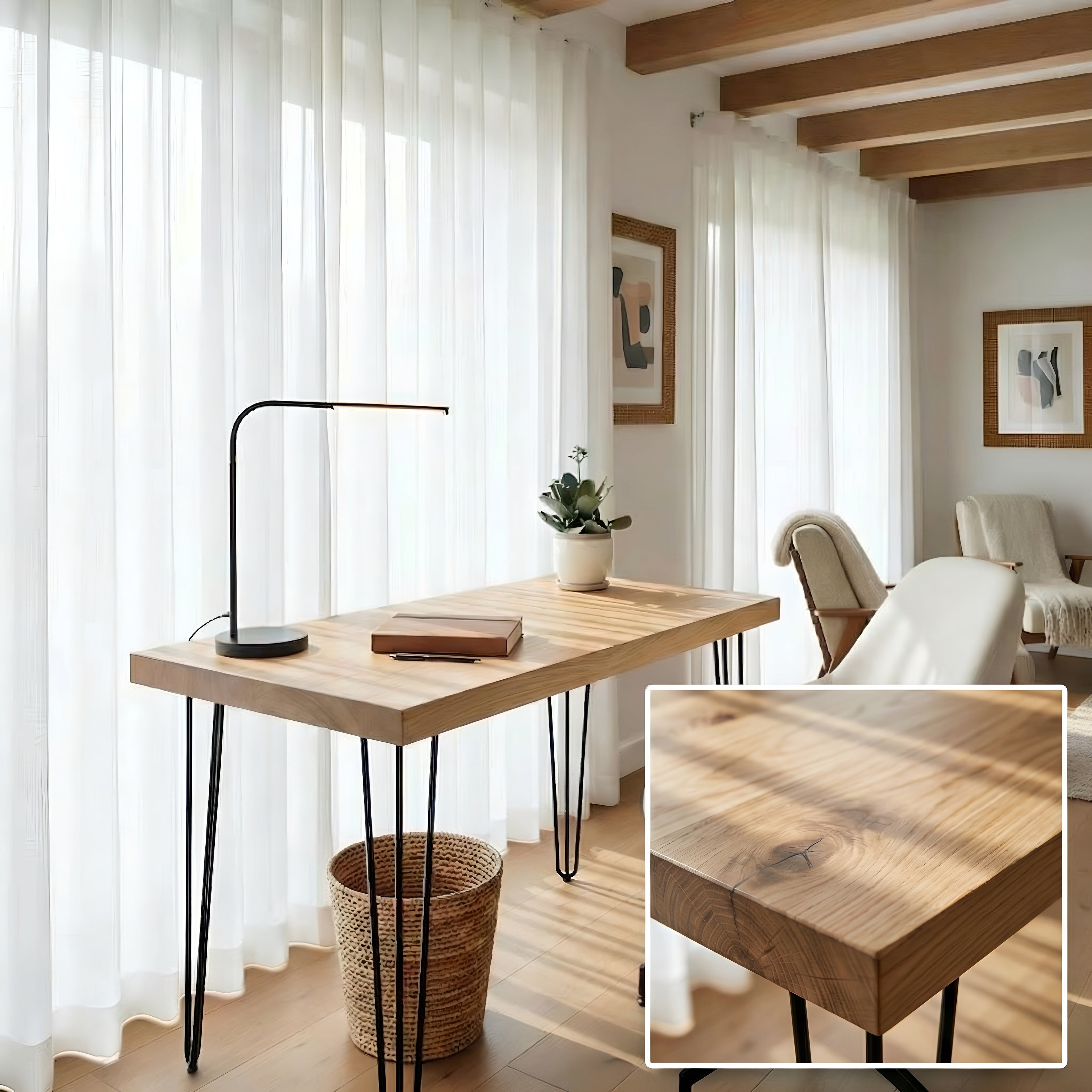 LARIA Oak Study Table / Desk - My Store