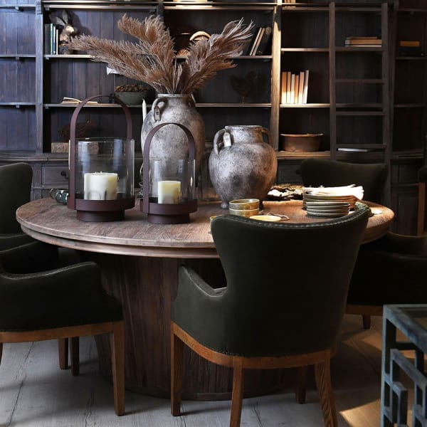 Olive Green Velvet Dining Chair with Ash Frame - My Store