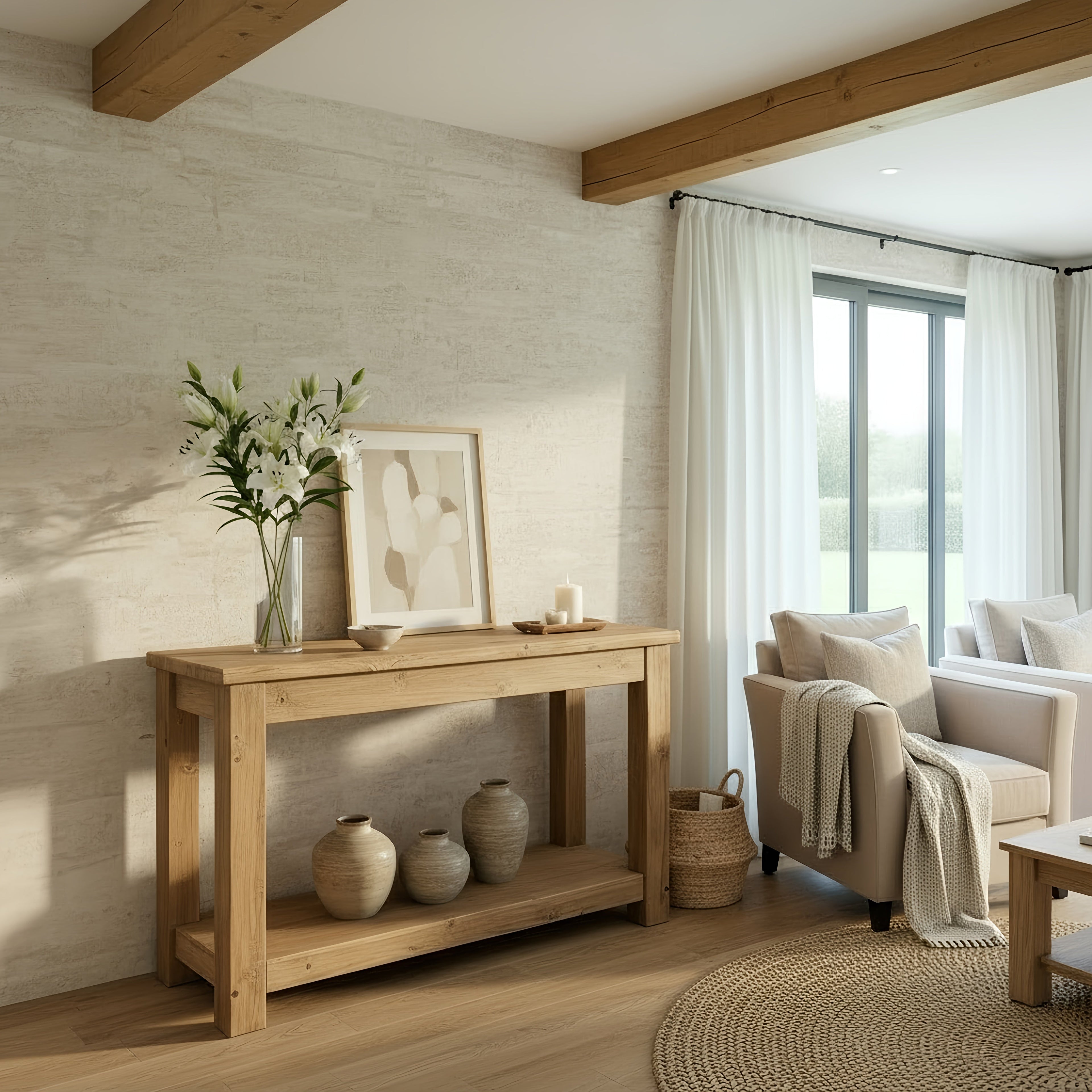 POLO Solid Wood Console Table - My Store