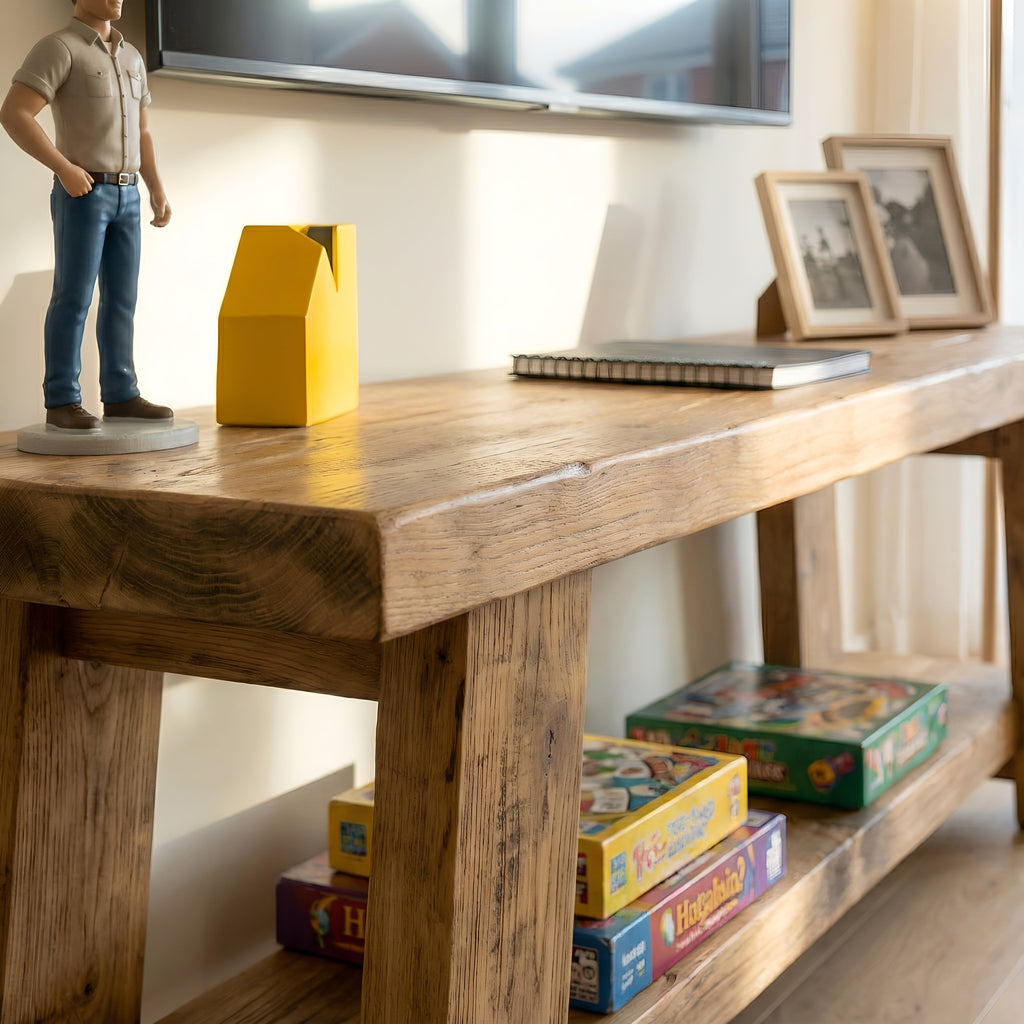 ROME Solid Wood Chunky TV Unit / Bench - My Store