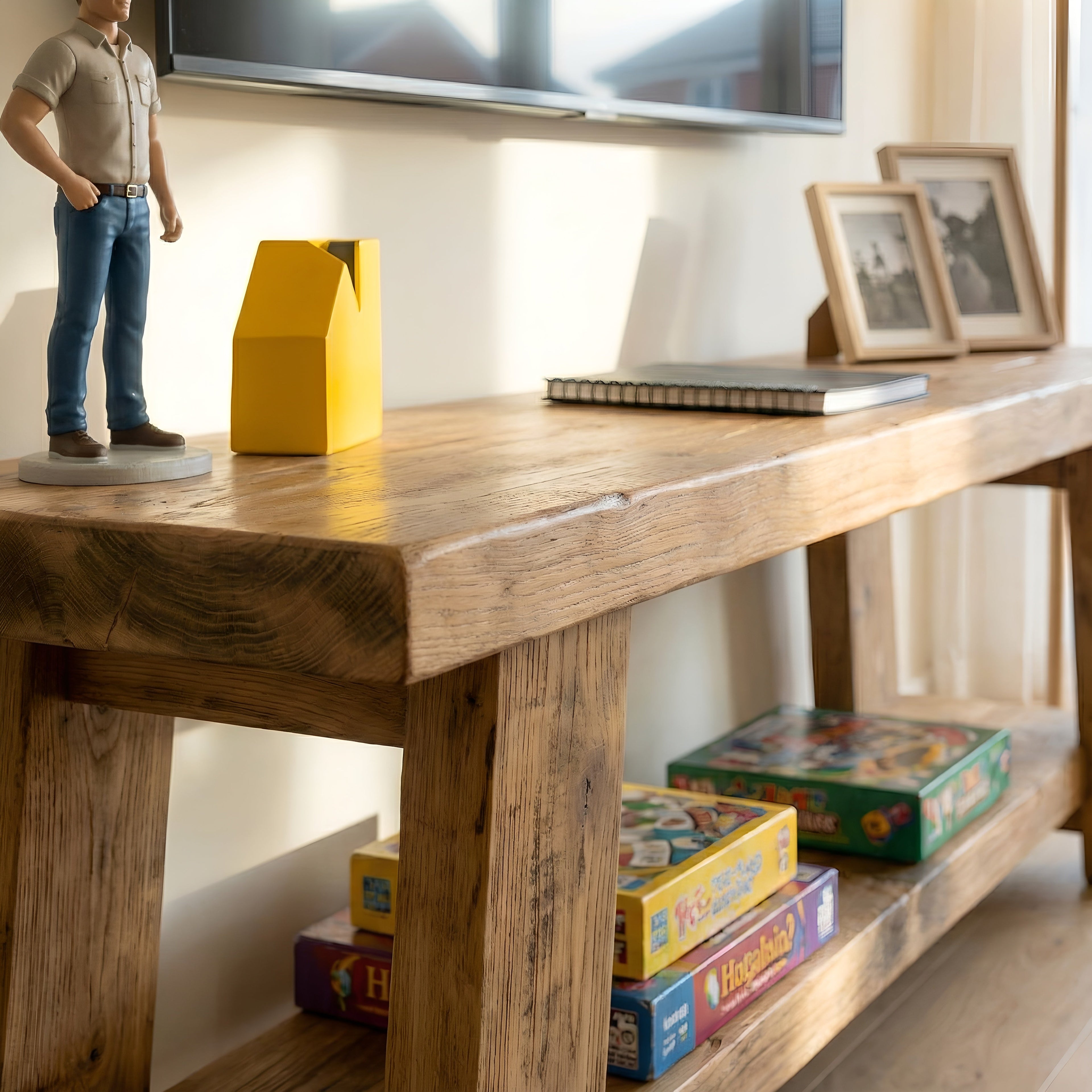 ROME Solid Wood Chunky TV Unit / Bench - My Store