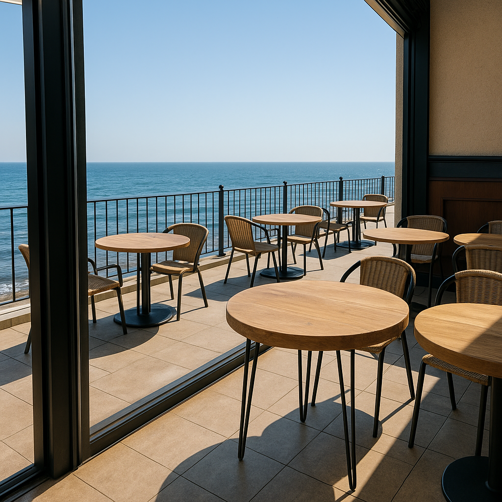 Round Solid Wood Tables With Hairpin Legs For Cafes and Restaurants Hospitality (Bulk Order) - My Store