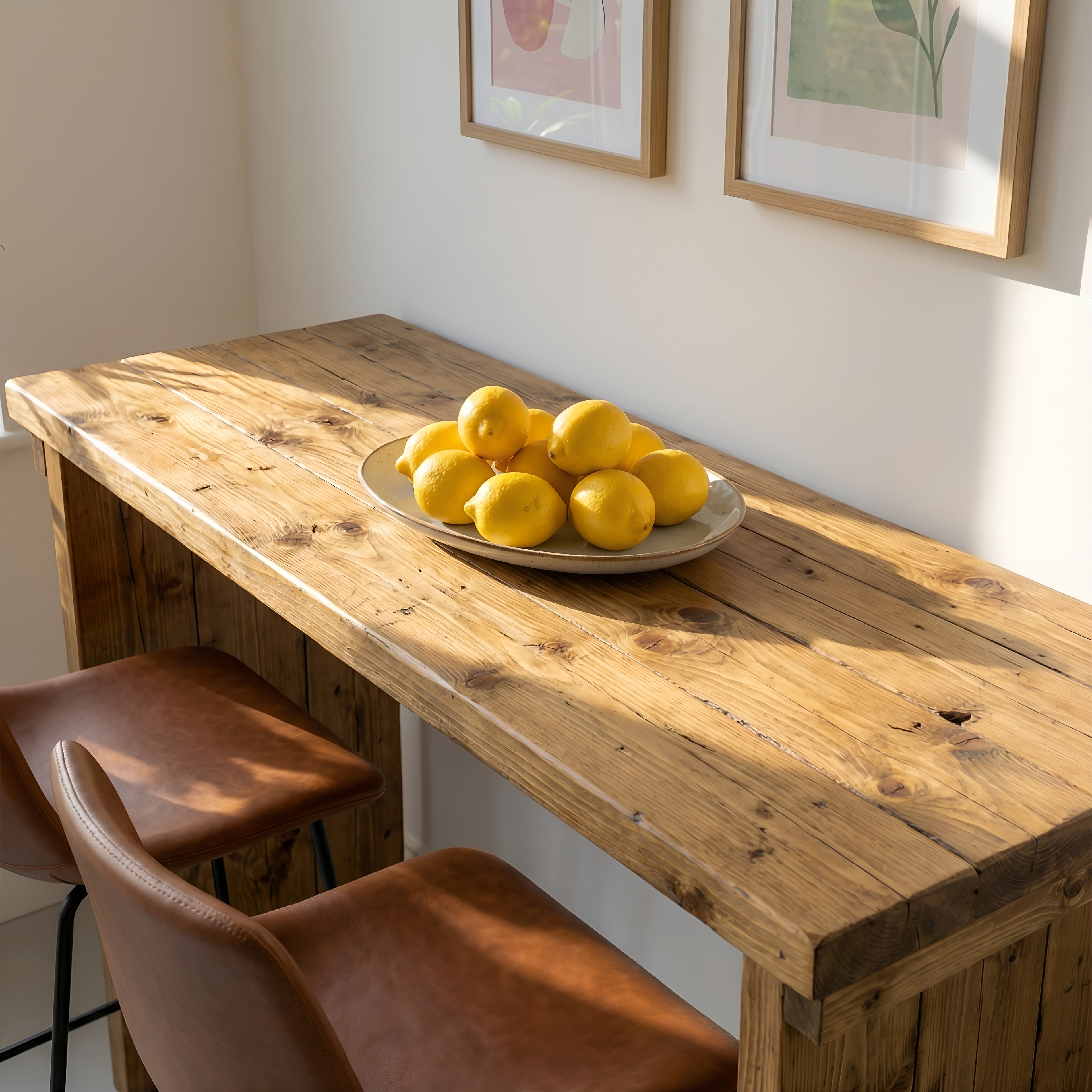 SOLA Solid Wood Dining Table / Breakfast Bar - My Store