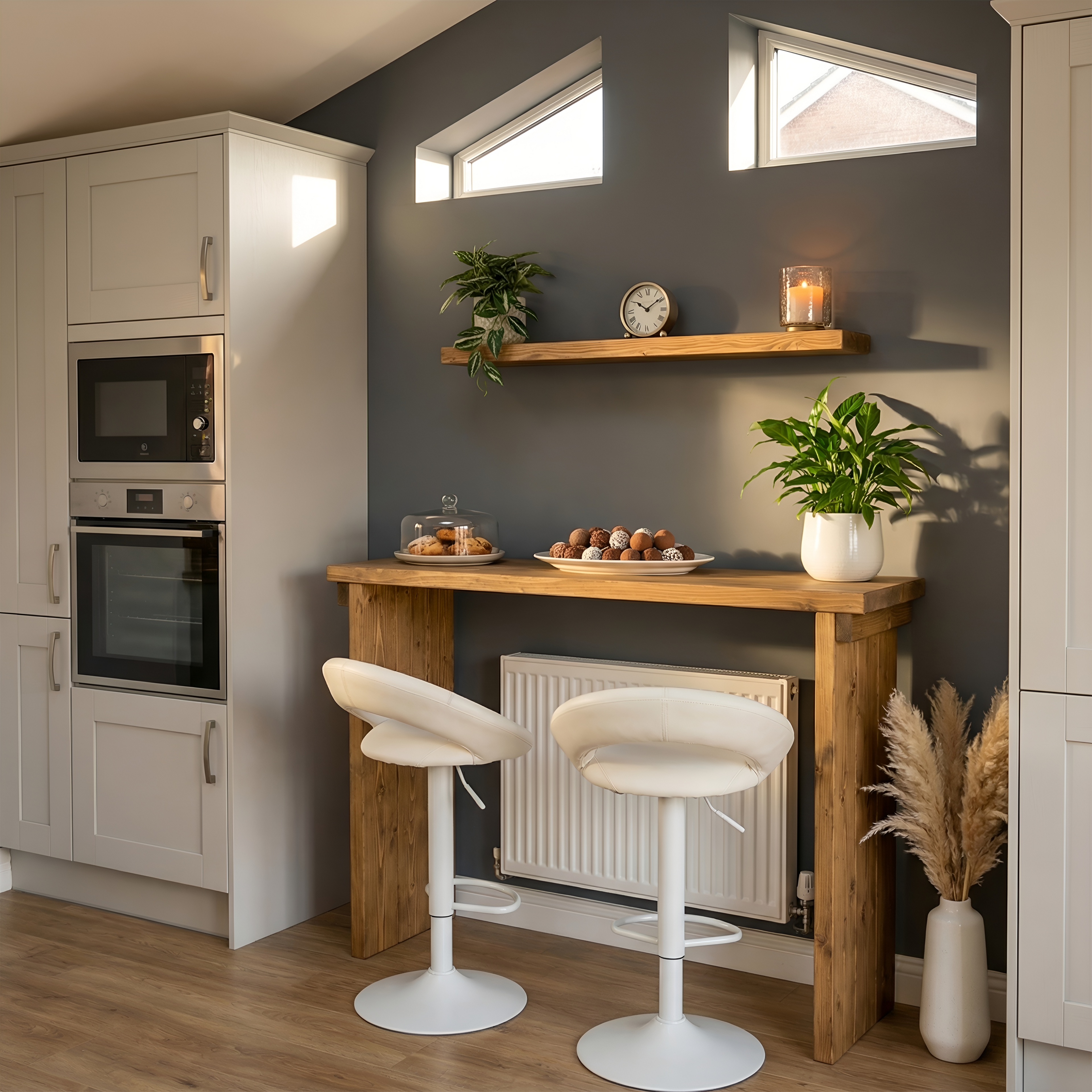 SOLA Solid Wood Dining Table / Breakfast Bar - My Store