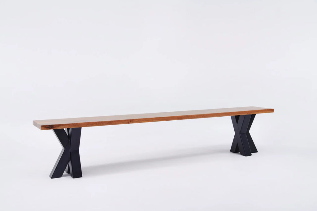 The Walnut Metal Spider Bench - My Store