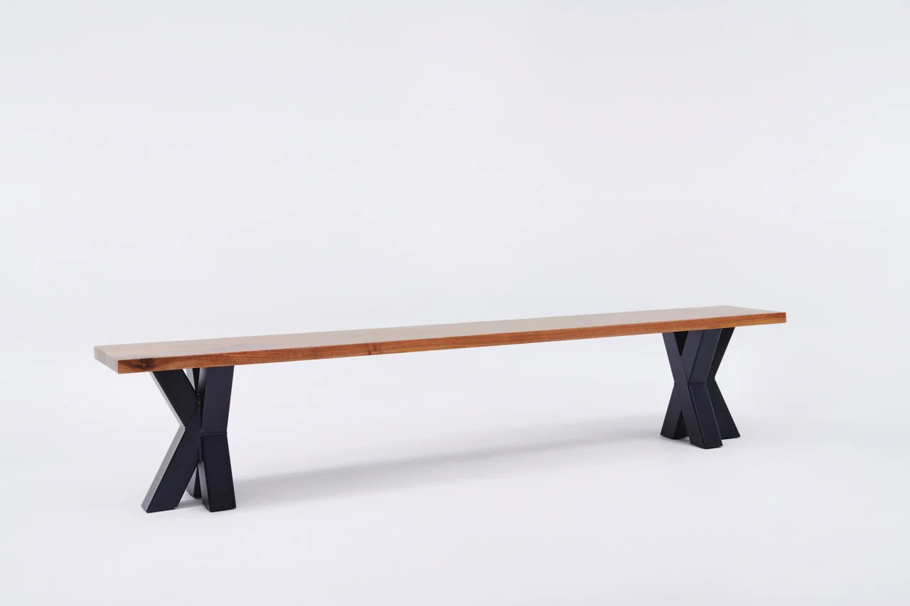 The Walnut Metal Spider Bench - My Store