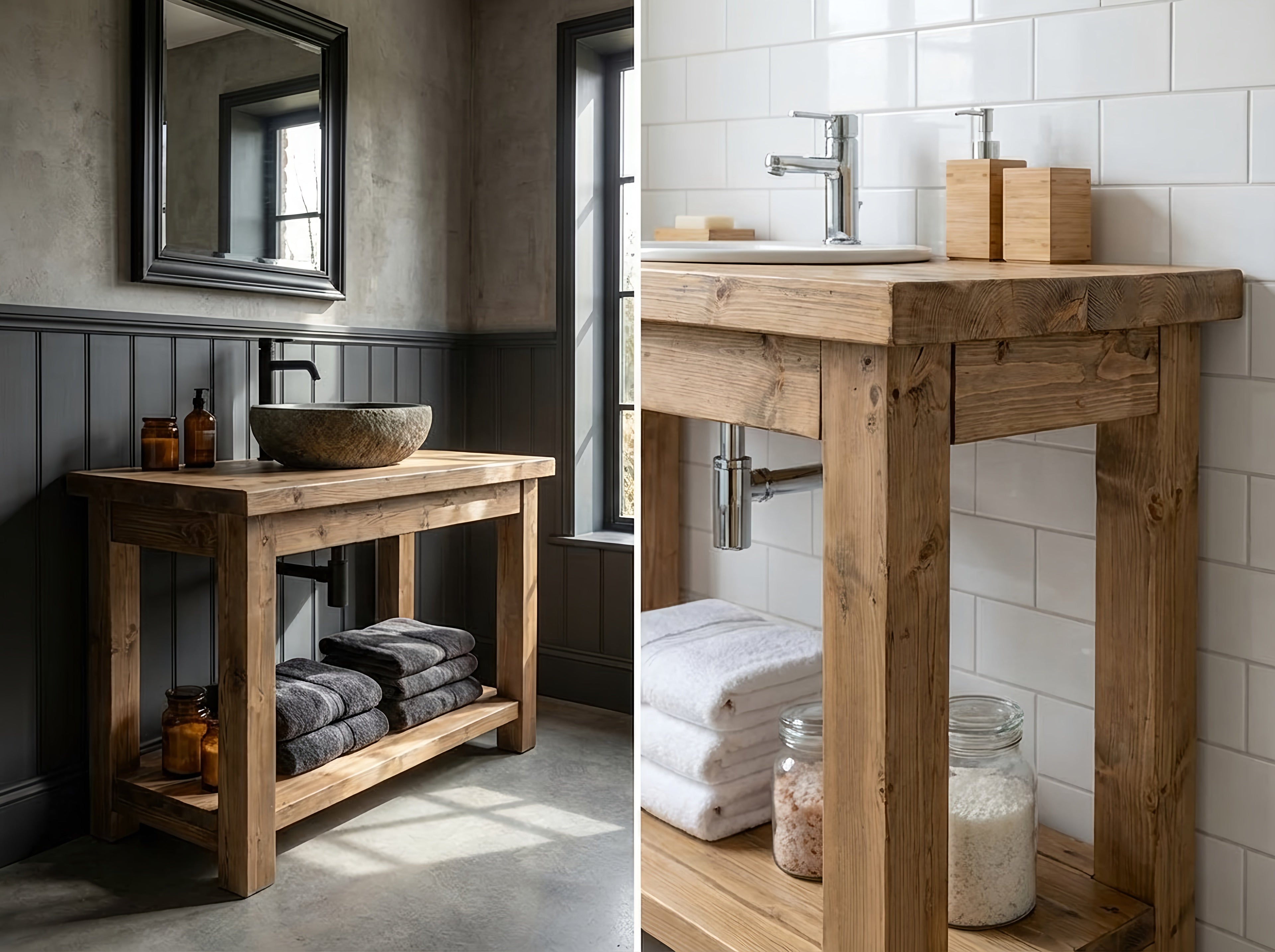 TORO Solid Wood Bathroom Vanity - My Store