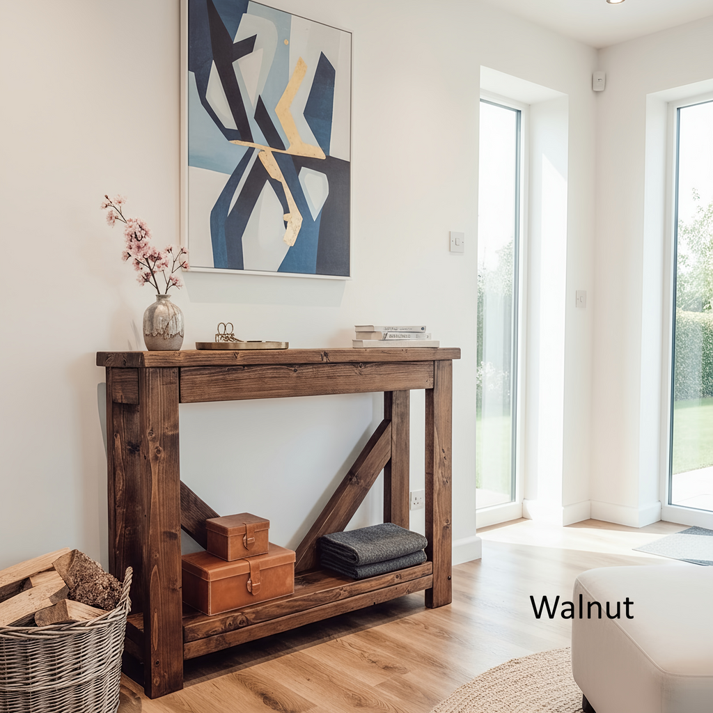 Cera Console Table With V Back - My Store