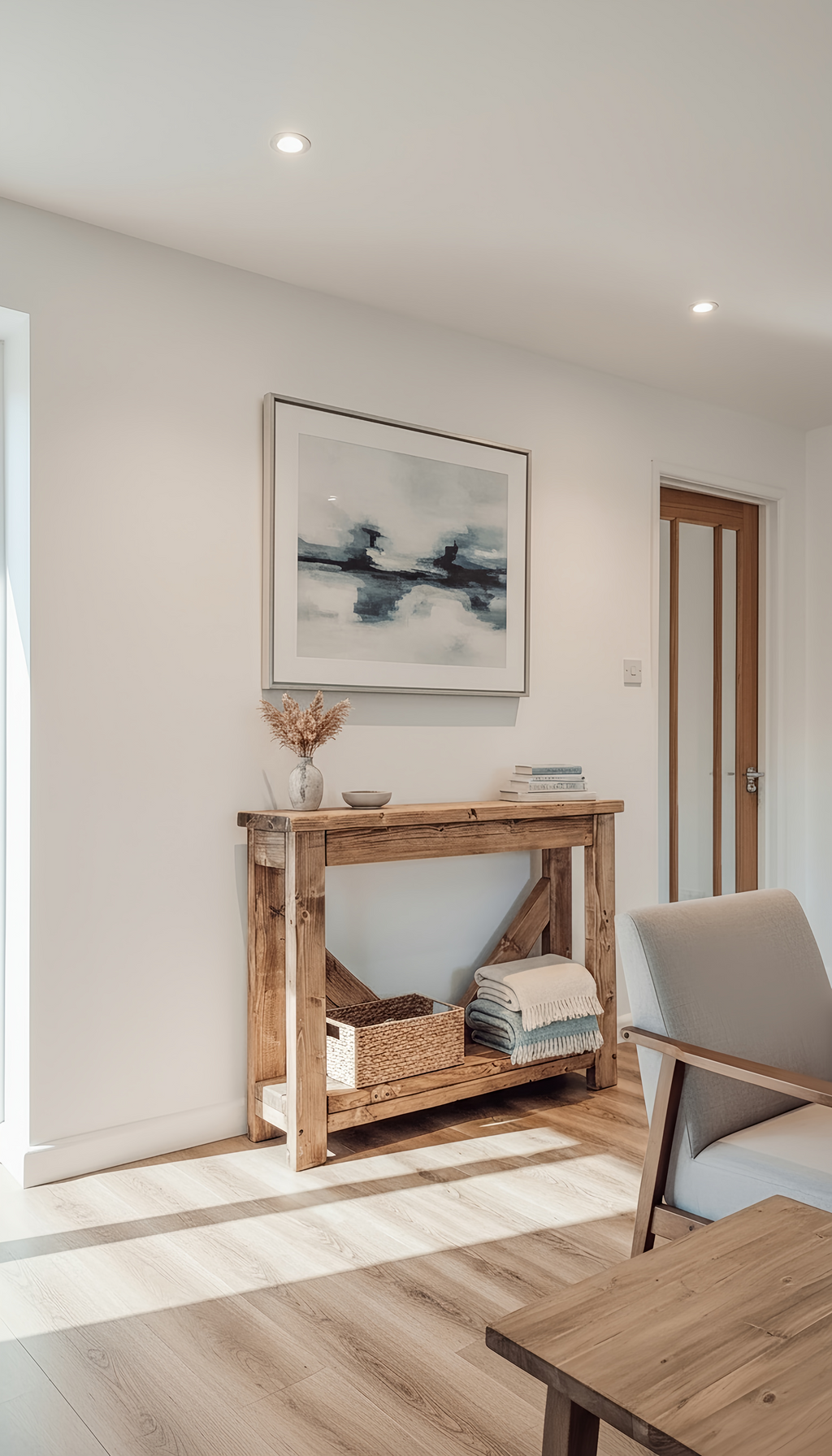 Cera Console Table With V Back - My Store