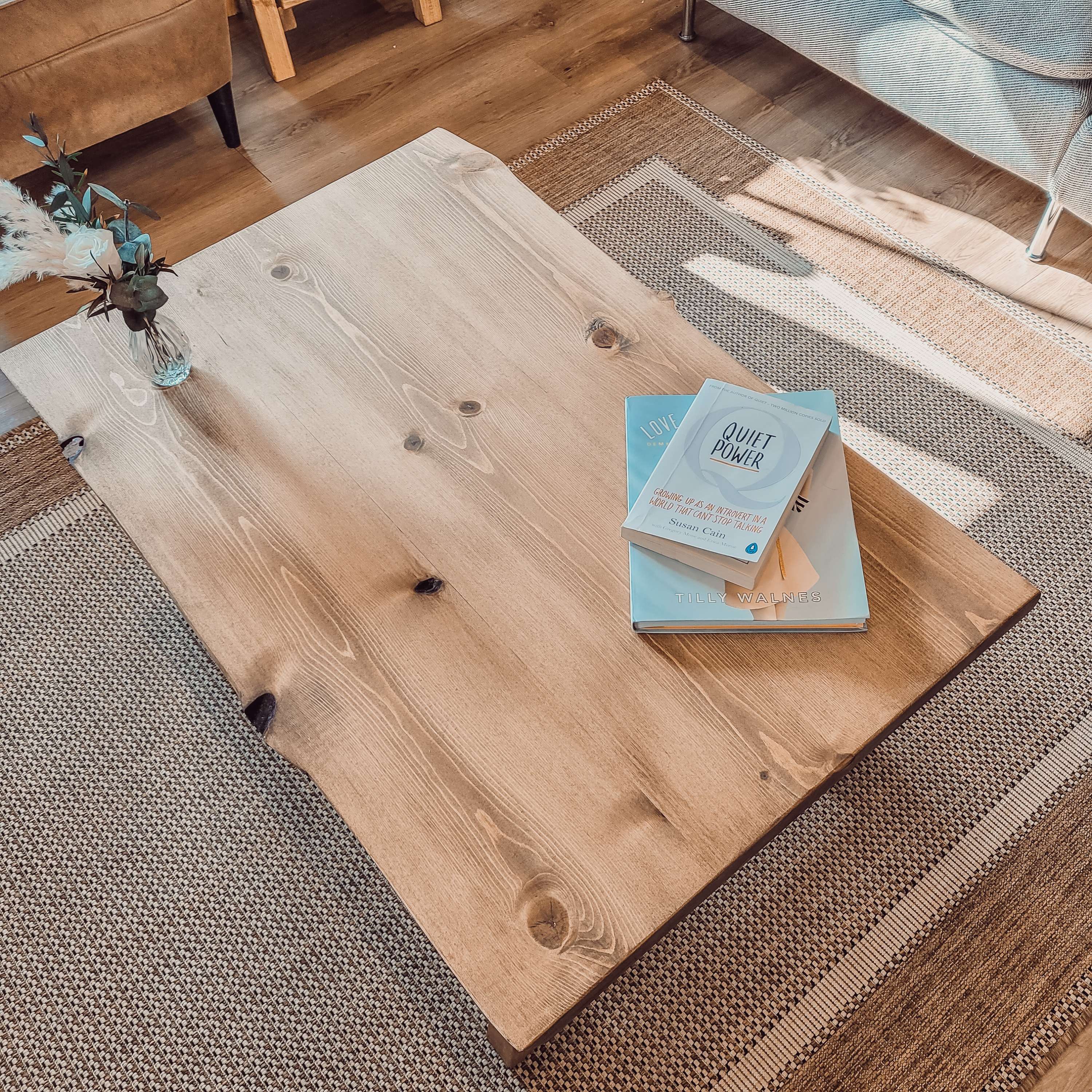 MARA Live / Waney Edge Coffee Table With A Frame Legs - My Store