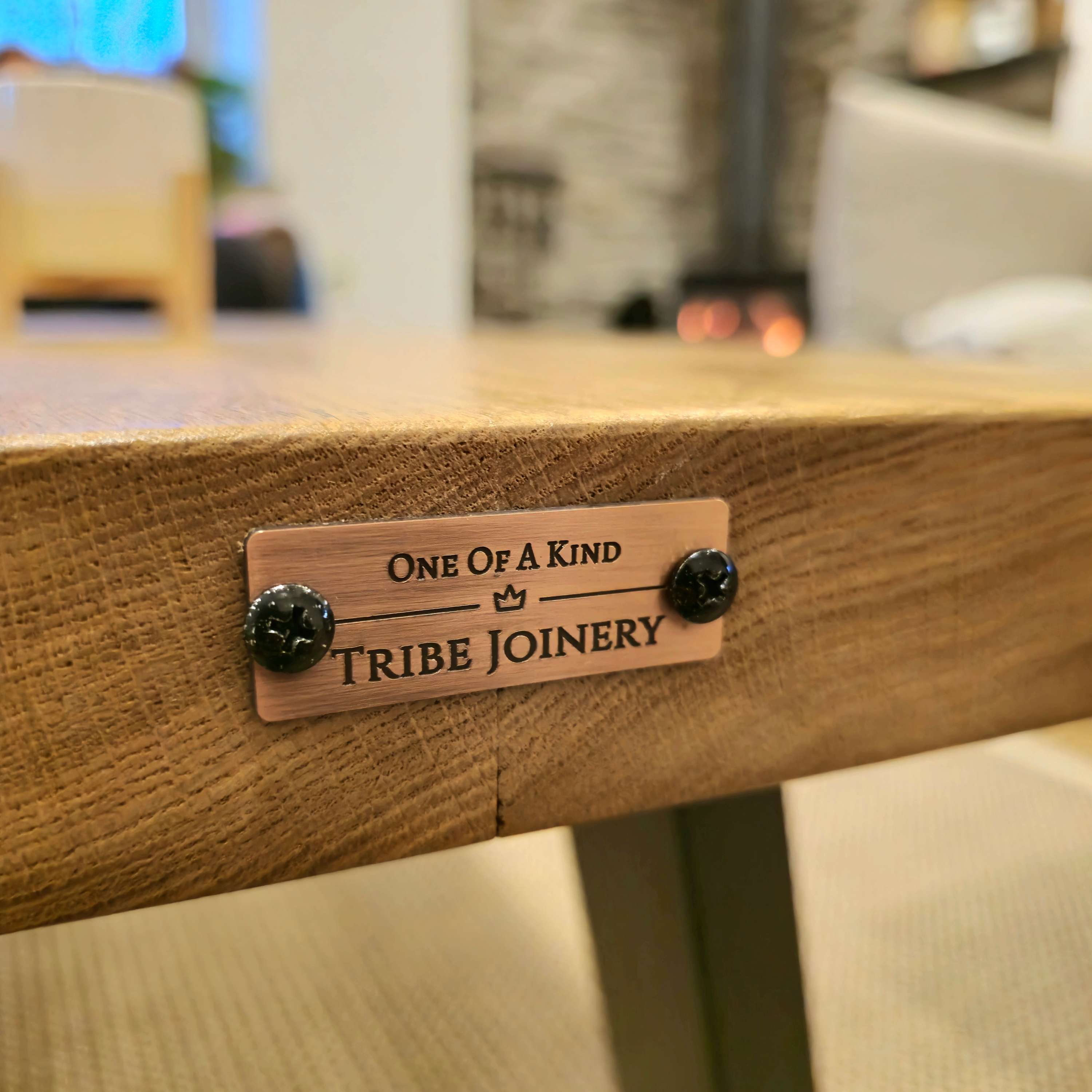 LINA Angled Legs Chunky Live / Waney Edge Coffee Table - My Store