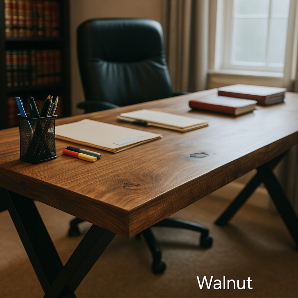 Study Desk / Table With X Cross Metal Legs - My Store