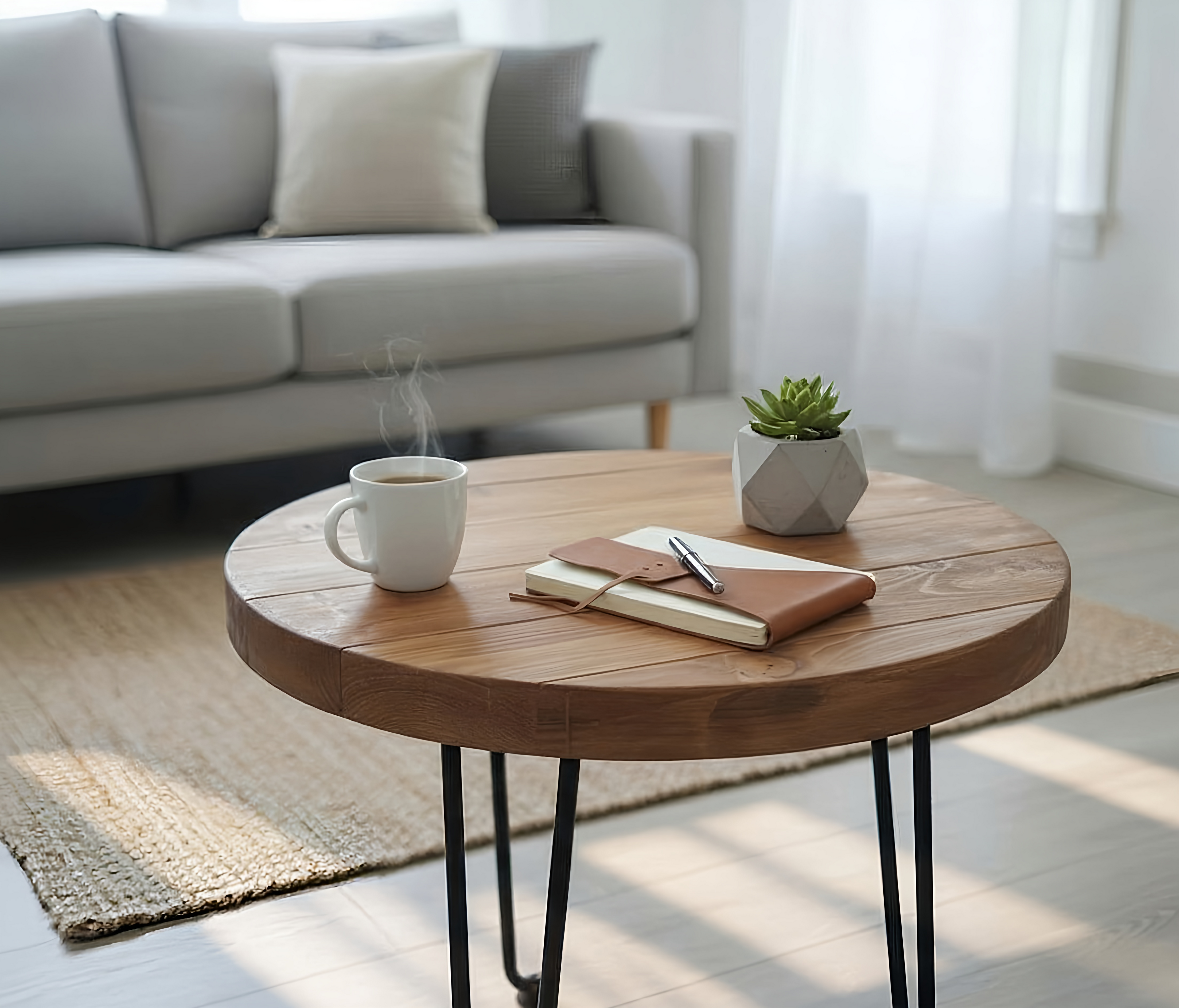 OLVA Round Chunky Coffee Table - My Store