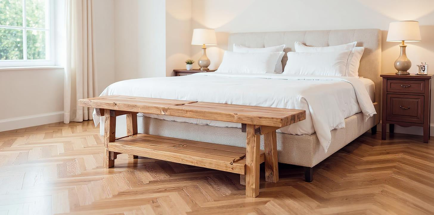 VORA Rustic Bench For Entryway - My Store