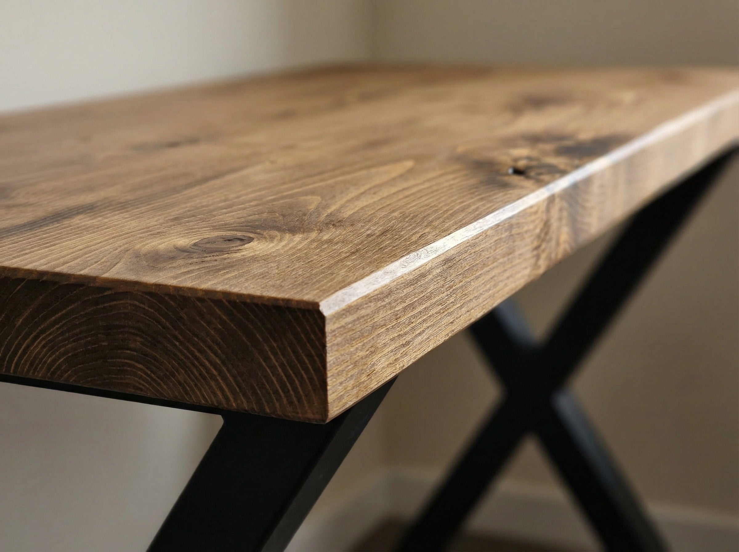 Study Desk / Table With X Cross Metal Legs - My Store