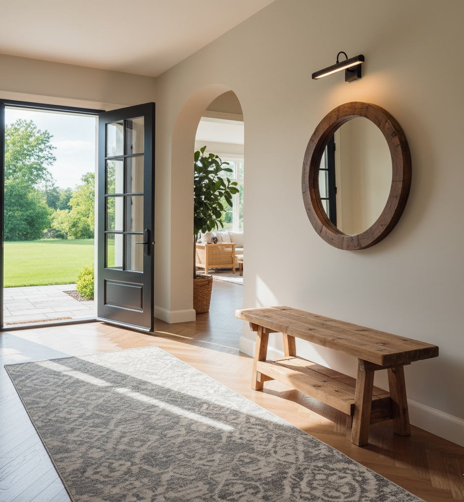 VORA Rustic Bench For Entryway - My Store
