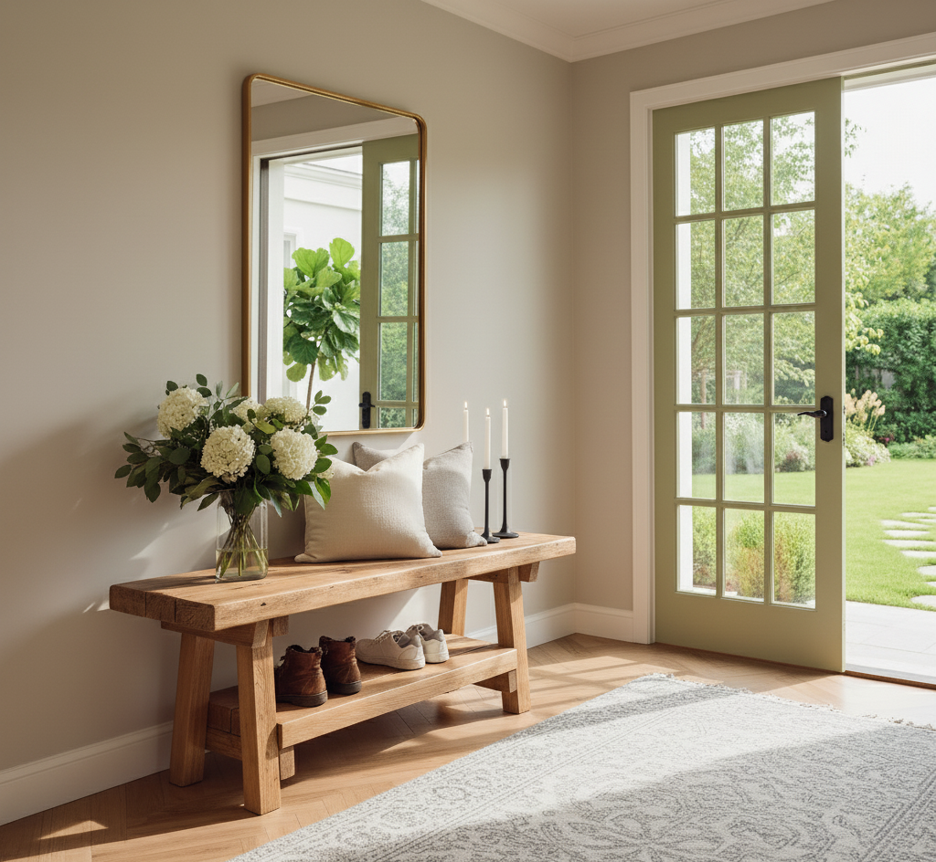 VORA Rustic Bench For Entryway - My Store
